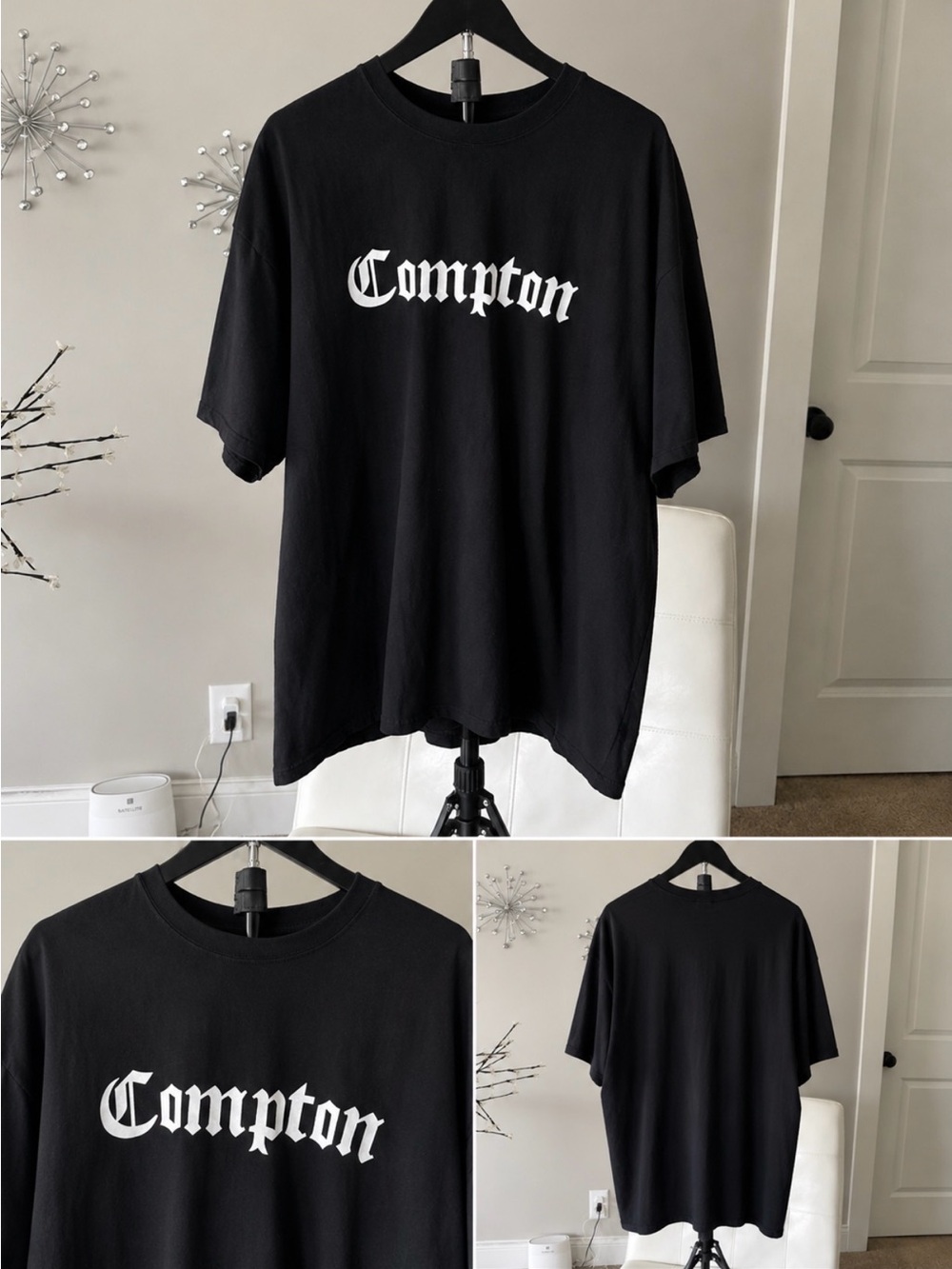 Compton Graphic Short-Sleeve Tee - Black